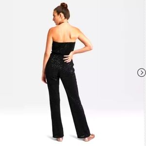WILD FABLE - Tube Sequin Mesh Jumpsuit